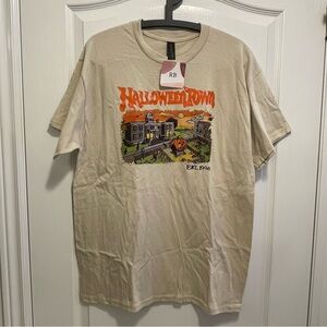 Gildan Cream Halloween Town Graphic Tee